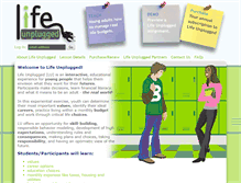 Tablet Screenshot of life-unplugged.org